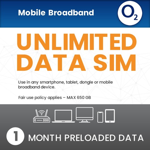 Scheda sim dati unlimited - o2,