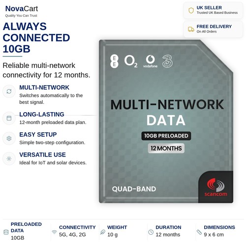Sim 10gb multi network - 10gb,